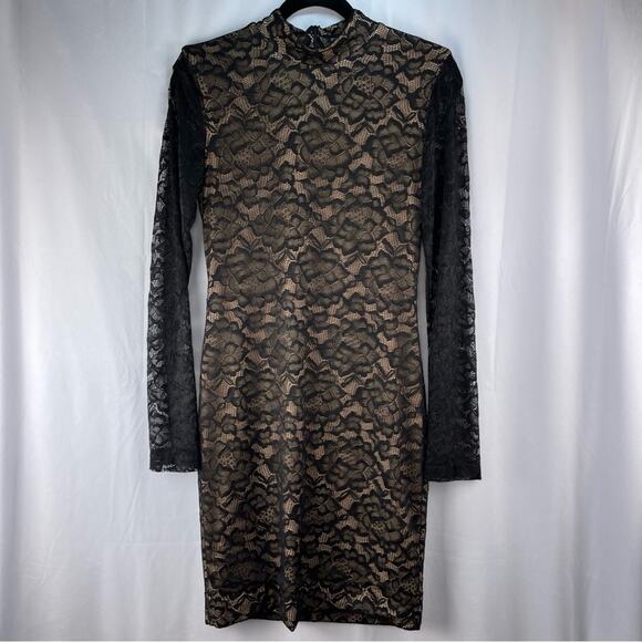 Dress the Population Penelope Mock-Neck Lace Dress - Picture 1 of 8